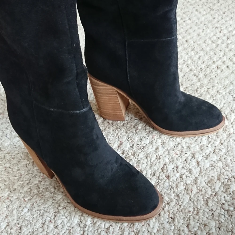 Mi.iM always a Saint Knee High Block Heel Boot black Size 5.5